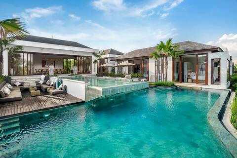 Mia 6BR w/Cinema,Badminton Field&Rice Field inUbud