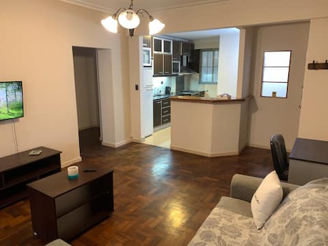 Successful Airbnb property: Spacious apartment with a balcony overlooking the street, Guemes area in Mar Del Plata
