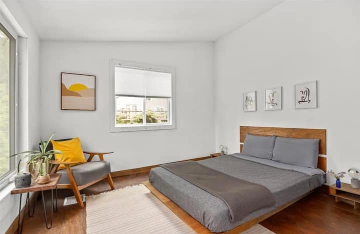 每个卧室都有自己独特的布局、景观和怪癖