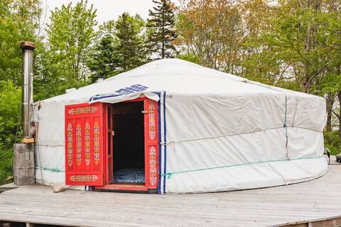 Red Dragon Yurt at Cabot Shores