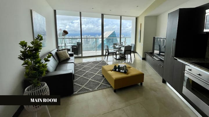 Luxurious apartment, 5 stars, facing the sea — 1 bedroom vacation rental in Panama City