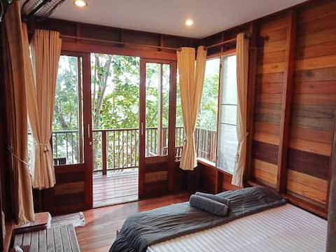 Wooden fan bungalow, forestview*
