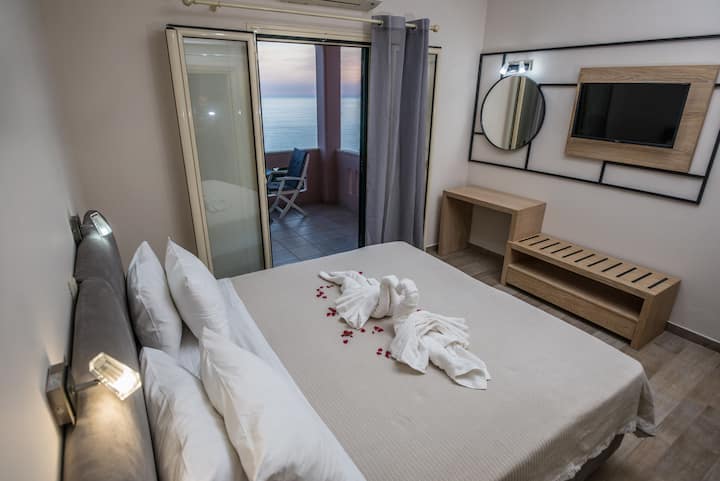 bedroom with seaviews