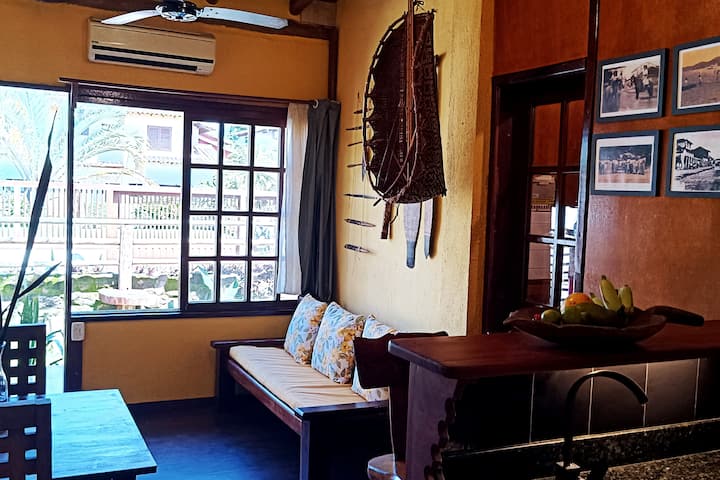 Sala e cozinha conjugada