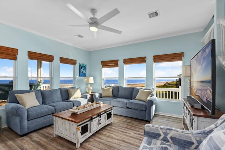 Beachfront|360 Deck Views|fenced Yard|location - Crystal Beach