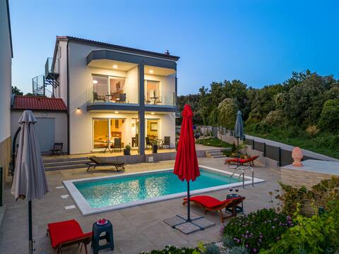 Villa Rozeta with sea view