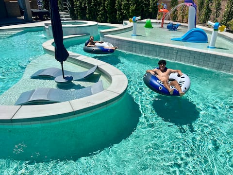 LAZY RIVER, Splash Park, P/Boats, W/Slide&More