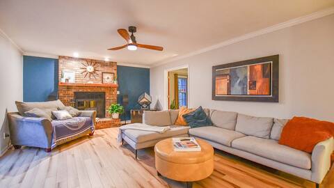 Spacious Home, Fireside Charm
