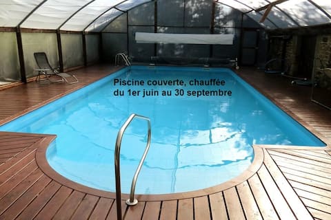 Cottage in the heart of Brittany with pool