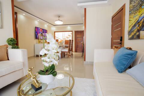 Luxury penthouse: jacuzzi, BBQ, 2 living rooms,AC
