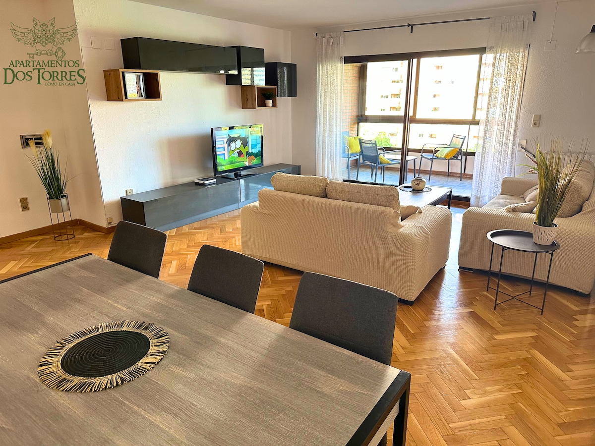 Popular Airbnb listing: Dos Torres Melkor Free parking in Universidad