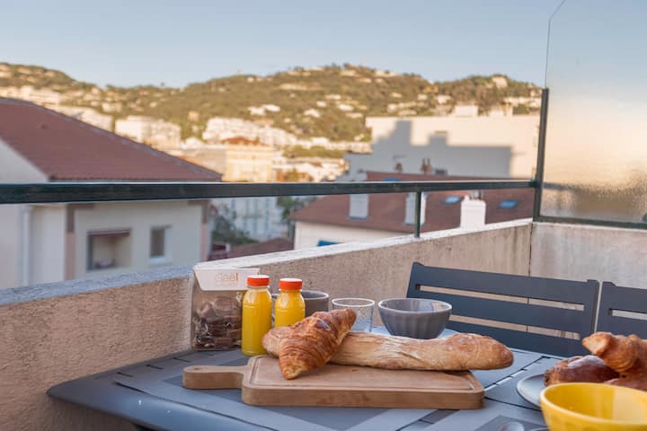 Lecerf - Citycenter - Terrasse - Clim/wifi - Cannes