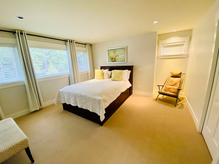 带加大双人床的主卧室