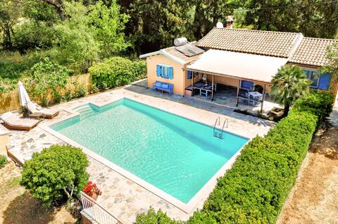 Villa Nautilus in Corfu Heartland Near Aqualand Waterpark