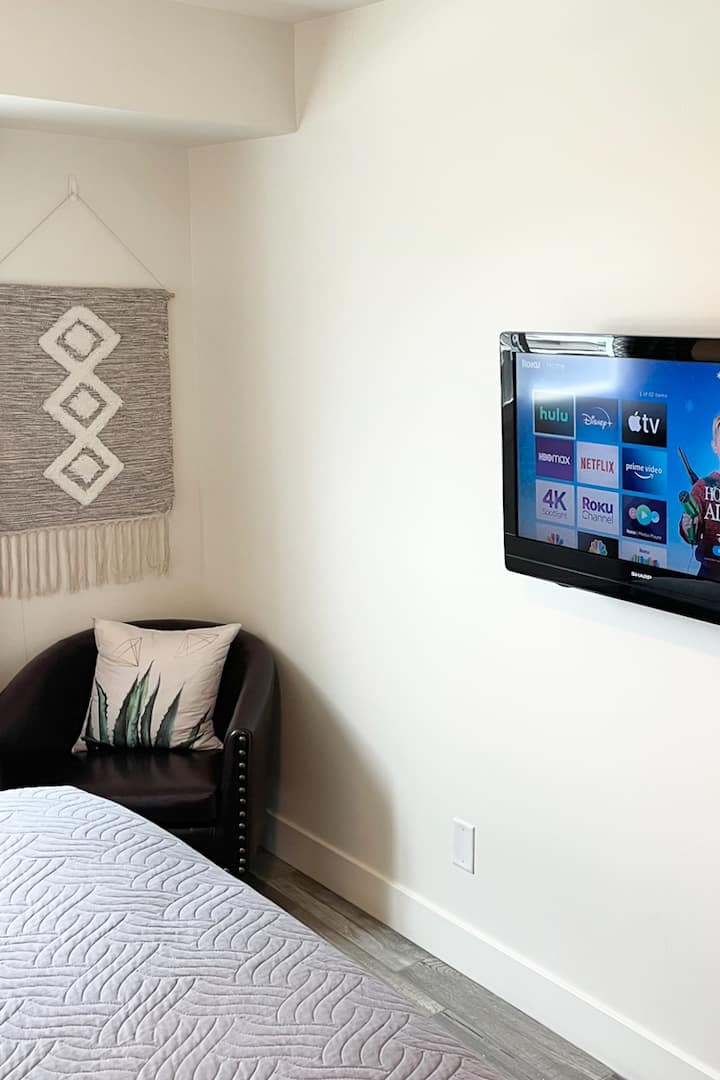 Led TV with Roku & apps.