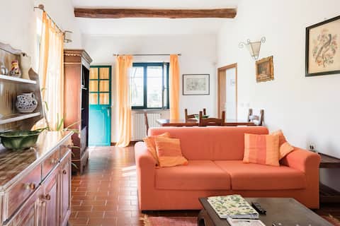 Minerva—Romantic Nest on Mezzanine of Restored Farmhouse