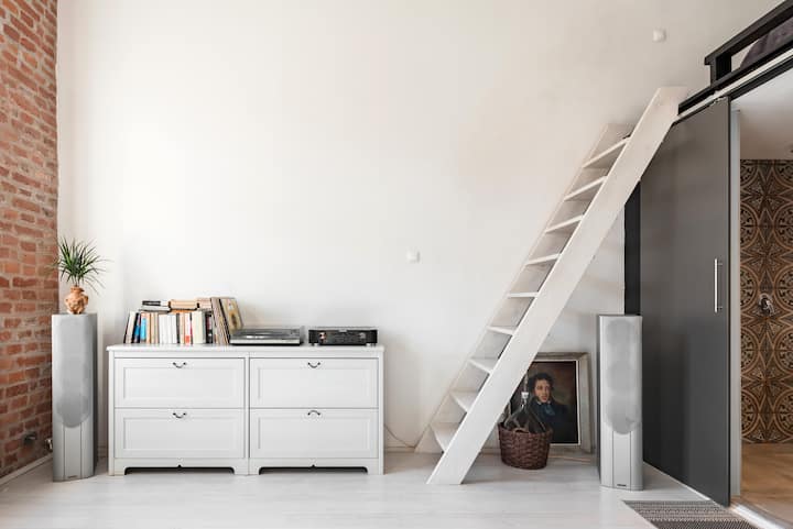 Re-Imagined Loft in Rustic Historical Building