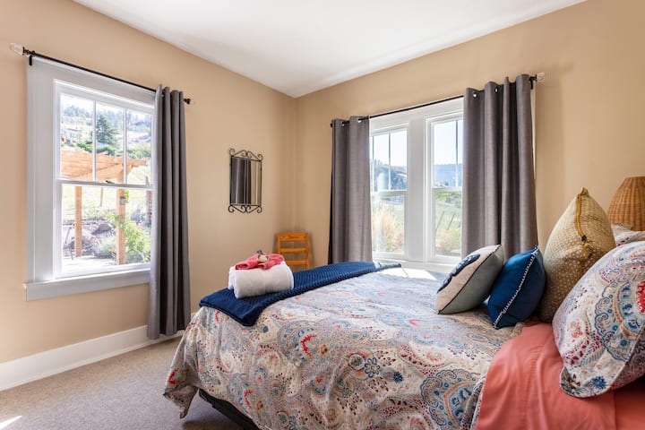 Bedroom looking onto patio area
