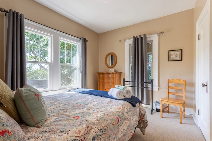 Bedroom looking onto veranda.