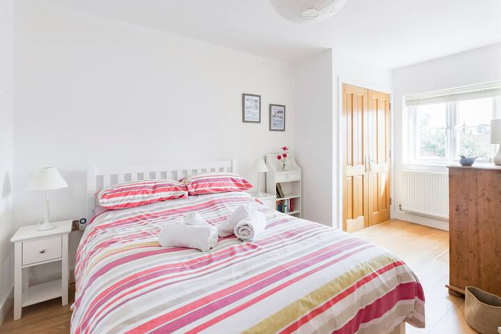 One of two large double bedrooms promises a really peaceful night's sleep with plenty of space to store your clothes.