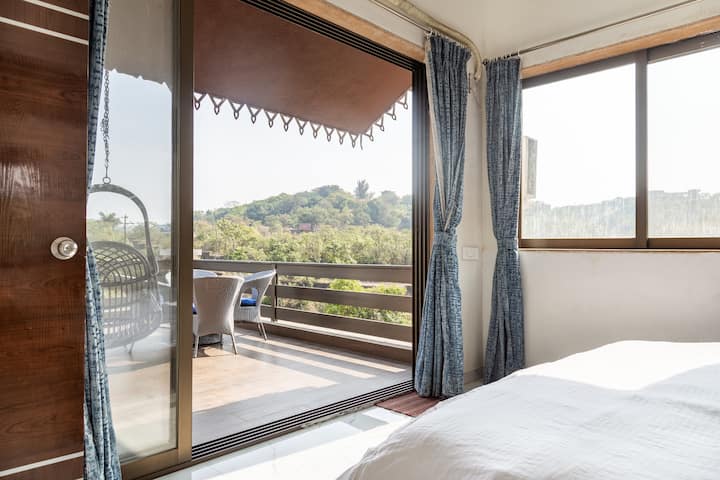 תחושה פתוחה של חדר שינה לאורחים