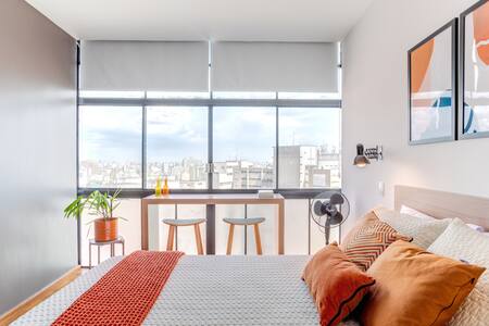 Vista Fantástica no Copan ✨ Cama Queen