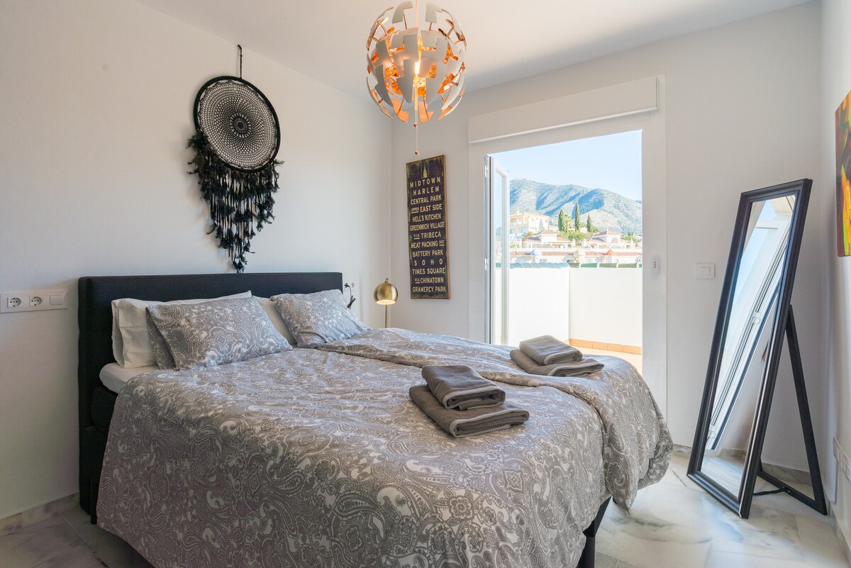 Charming fourth bedroom with access to a terrace