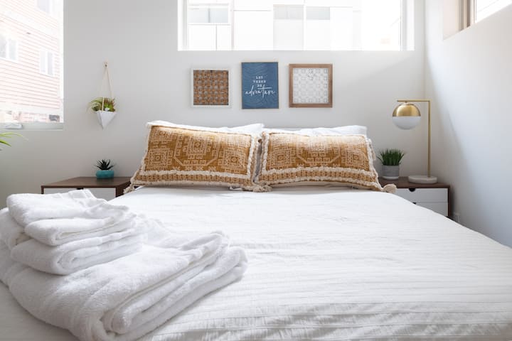 A Plush bedroom that feels like home.