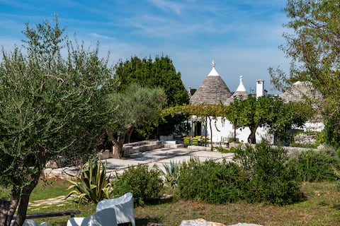 Trulli-Mestandrea on the hillside, exclusive use of the pool