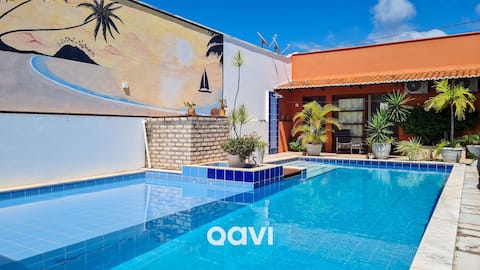 Airbnb em destaque: Tropical House with Pool in Touros by Qavi em Touros
