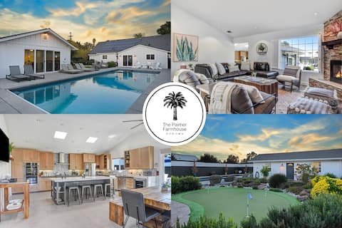 The Palmer Farmhouse Pool Spa Putting Sauna Walk t