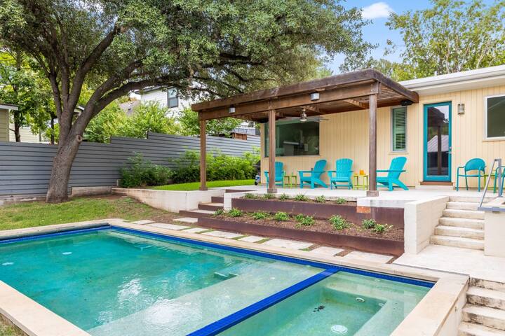 MidMod Tarrytown Oasis with Private Pool+Hot Tub