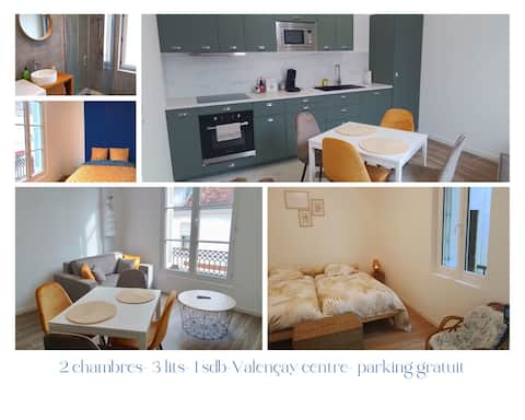 Valençay chic apartment 2 bedrooms-3 beds-Beauval