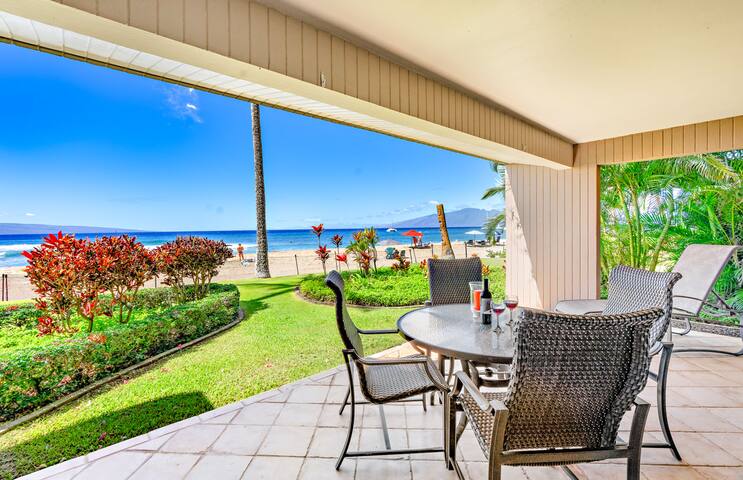 Kaanapali Alii 315/2BR+2BA/Oceanfront Ground-Floor