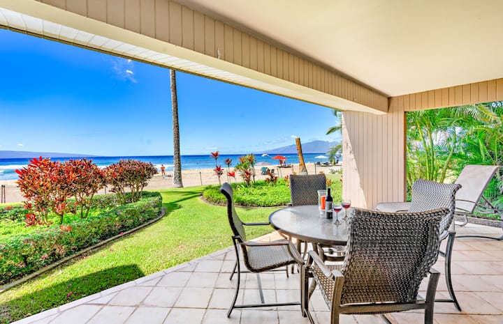 Oceanfront Ground Floor Condo On Kaanapali Beach - Lahaina, HI