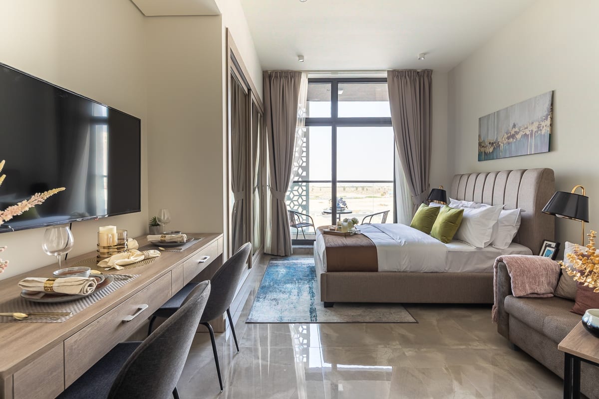 Top performing Airbnb: Premium Studio in Dubai South - Near DWC Airport! in Madinat Al Mataar