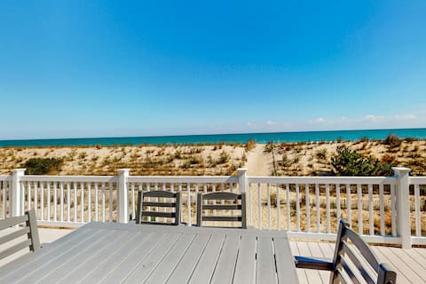 Oceanfront 5-Bdrm Home - Dog-Friendly