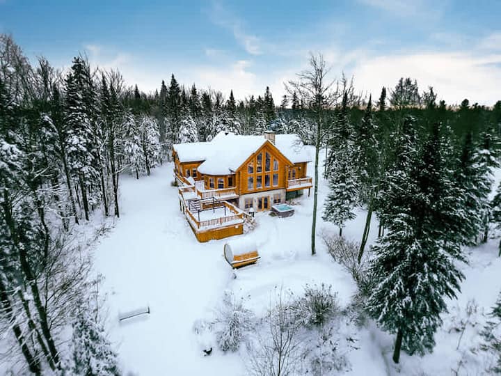Chalet Golden Bear Avec Spa, Sauna, Piscine Privée