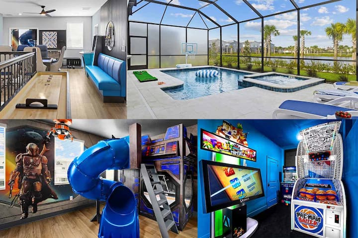 Colossal Court | New Huge Villa W Theater & Arcade - Orlando, FL