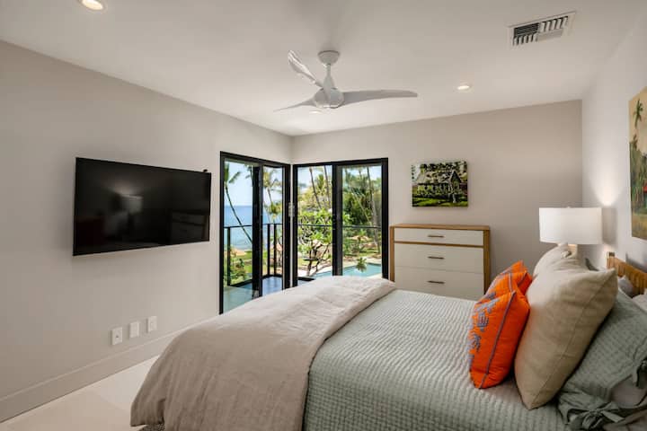 Spavaća soba s bračnim krevetom „Ekahi” i pogledom