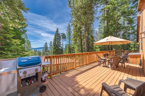 Overlook Cabin-Deck, Good View, Walk to Tahoe City