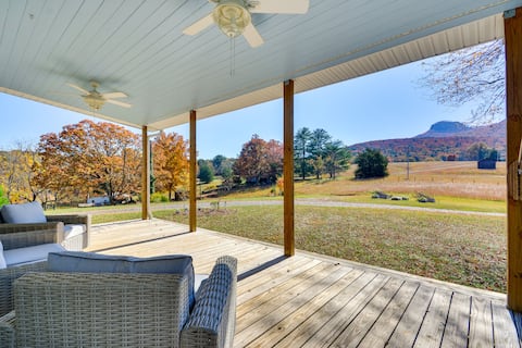 Beautiful Farmhouse w/ Pilot Mtn State Park Views!