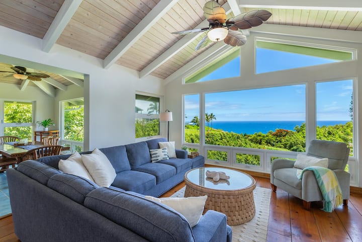 Wai Lani: Oceanviews & AC in Entire Home - Houses for Rent in