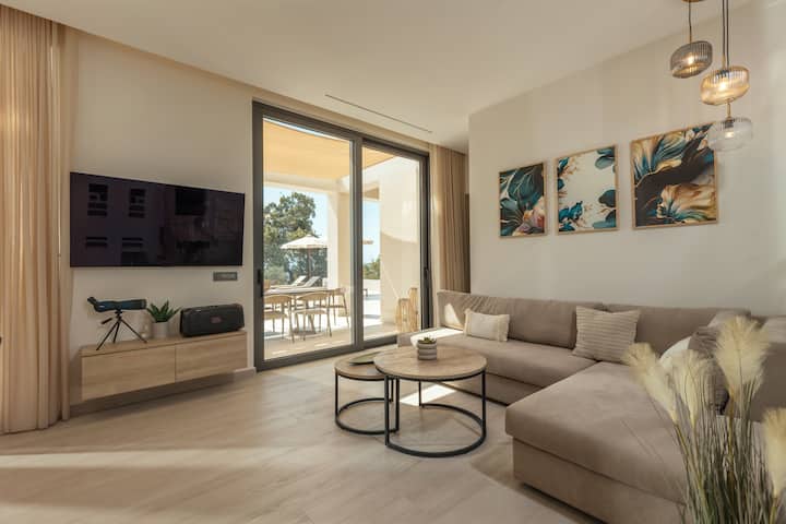 Euphoria Hill 3 Br Villa, Private Pool & Sea View - Zante
