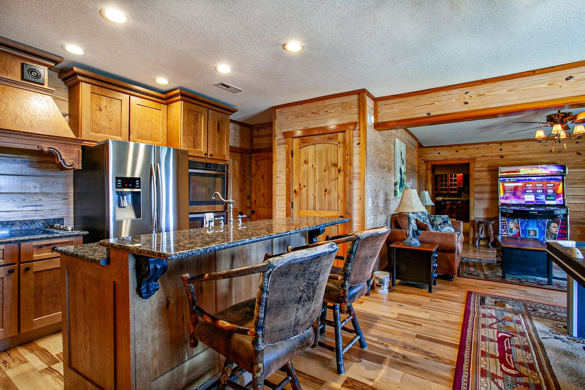 Arcade Room Kitchenette at Majestica Lodge