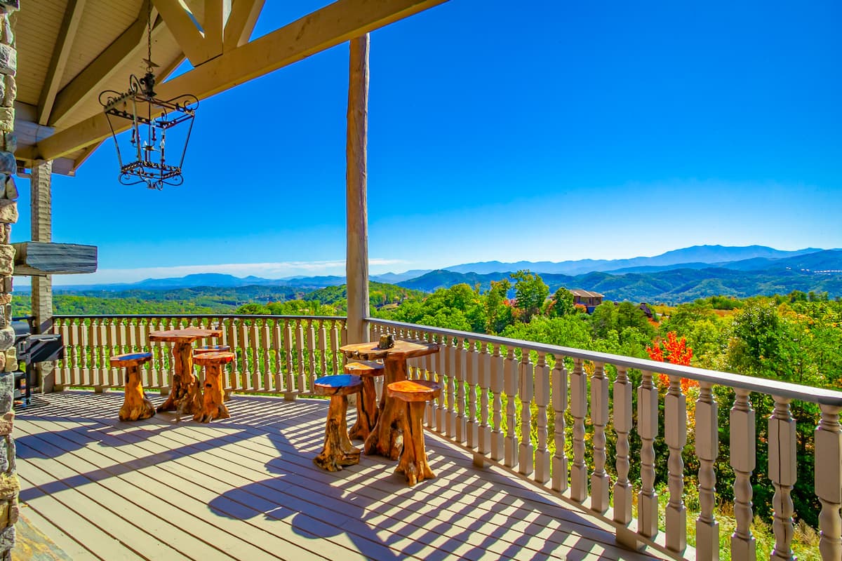 The mountain ranges are endless! at Majestica Lodge