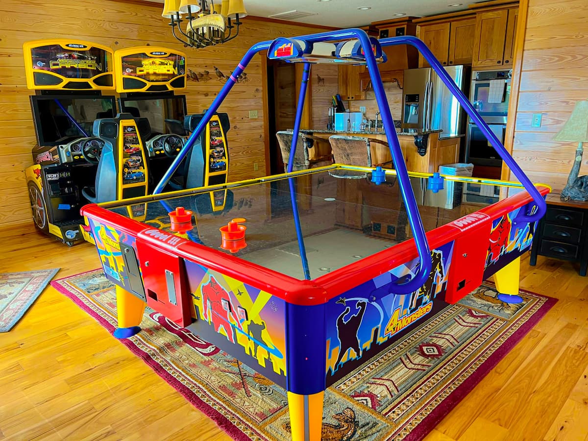4 Player Monster Air Hockey at Majestica Lodge