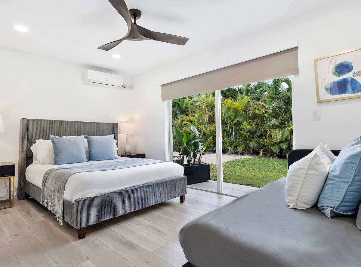 Chambre n °5 - 1 lit Queen et 1 lit jumeau