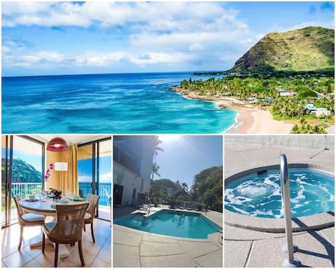 Corner Oceanfront 1BR Condo w/ Panoramic Views