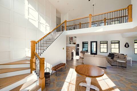 New: Giuliana Rose 5BR FarmHouse /w BBQ & Fire Pit